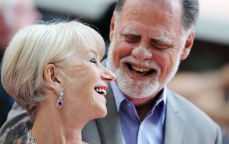 LONDON, ENGLAND - JULY 22:  Dame Helen Mirren and Taylor Hackford attends the European Premiere of 'Red 2' at Empire Leicester Square on July 22, 2013 in London, England.  (Photo by Stuart C. Wilson/Getty Images)