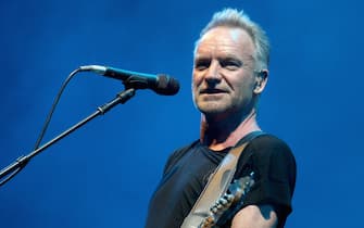 ARLINGTON, TEXAS - MAY 12:  Sting performs in concert during day three of KAABOO Texas at AT&T Stadium on May 12, 2019 in Arlington, Texas.  (Photo by Gary Miller/Getty Images)