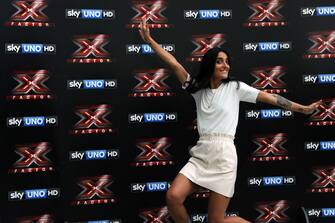 846427064 MILAN, ITALY - SEPTEMBER 13: Claudia Lagona also known as Levante attends X Factor 11 Photocall on September 13, 2017 in Milan, Italy. (Photo by Pier Marco Tacca/Getty Images)