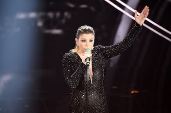 1204064850 SANREMO, ITALY - FEBRUARY 04: Emma Marrone attends the 70° Festival di Sanremo (Sanremo Music Festival) at Teatro Ariston on February 04, 2020 in Sanremo, Italy. (Photo by Daniele Venturelli/Daniele Venturelli/Getty Images )
