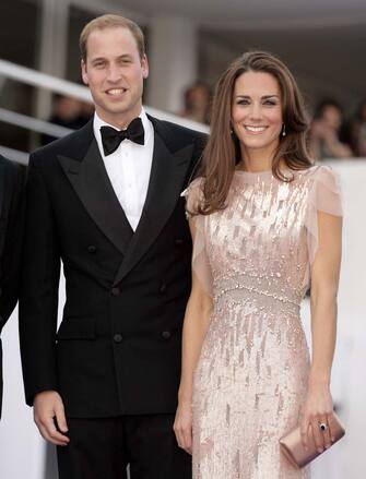 LONDON, UNITED KINGDOM - JUNE 09: (EMBARGOED FOR PUBLICATION IN UK NEWSPAPERS UNTIL 48 HOURS AFTER CREATE DATE AND TIME) Prince William, Duke of Cambridge and Catherine, Duchess of Cambridge attend the ARK 10th Anniversary Gala Dinner at perk's Field on June 9, 2011 in London, England. (Photo by Indigo/Getty Images)