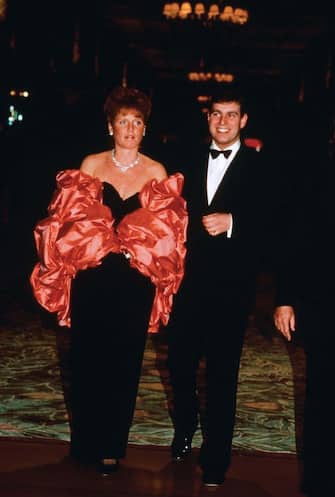 PM92AN Prince Andrew the Duke and Sarah Ferguson the Duchess of York in Los Angeles, circa 1988.  File Reference # 31537_160THA  Â© JRC /The Hollywood Archive-All Rights Reserved