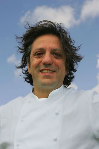 LONDON - JUNE 20:  Chef Giorgio Locatelli  poses for a photograph during the Taste of London event at Regent's Park on June 20, 2007 in London, England.Taste of London, sponsored by British Airways, is an exciting restaurant, food and drink event in Regent?s Park.  Running from June 21-24, it features over 50 of the capital's top restaurants including Le Gavroche, Scotts, Galvin at Windows and Benares.  (Photo by Daniel Berehulak/Getty Images)