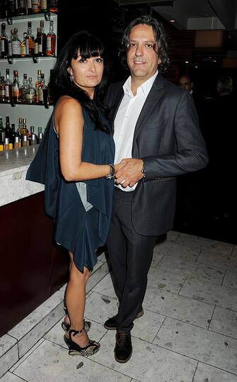 127982626 LONDON, ENGLAND - OCTOBER 04: (EMBARGOED FOR PUBLICATION IN UK TABLOID NEWSPAPERS UNTIL 48 HOURS AFTER CREATE DATE AND TIME. MANDATORY CREDIT PHOTO BY DAVE M. BENETT / GETTY IMAGES REQUIRED) Plaxy Locatelli launch (L) and Giorgio Locatelli attend a book party for Chef Giorgio Locatelli's new book