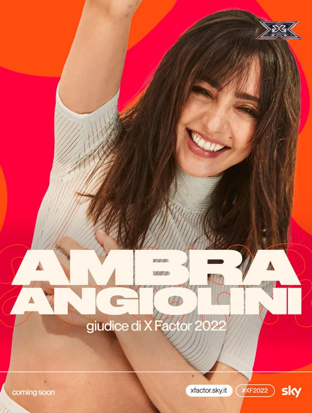 Ambra Angiolini sarà uno dei giudici di X Factor 2022