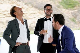 NUP_187279_0702.JPG MILLION DOLLAR LISTING LA -- "Razor's Edge" Episode 1202 -- Pictured: (l-r) James Harris, Josh Flagg, David Parnes -- (Photo by: Casey Durkin/Bravo)