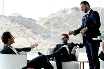 NUP_187279_0610.JPG MILLION DOLLAR LISTING LA -- "Razor's Edge" Episode 1202 -- Pictured: (l-r) James Harris, Josh Flagg, Josh Altman -- (Photo by: Casey Durkin/Bravo)