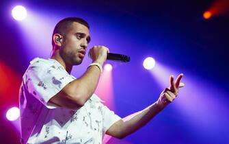 SWITZERLAND MONTREUX JAZZ FESTIVAL epa07704172 Italian singer Mahmood performs on the stage of the Montreux Jazz Lab during the 53rd Montreux Jazz Festival (MJF), in Montreux, Switzerland, 08 July 2019. The event running from 28 June to 13 July will feature about 450 concerts. EPA/VALENTIN FLAURAUD EDITORIAL USE ONLY