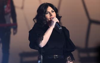 1189796161 MILAN, ITALY - NOVEMBER 24: Giusy Ferreri performs at Quelli Che Il Calcio TV Show on November 24, 2019 in Milan, Italy. (Photo by Vittorio Zunino Celotto/Getty Images)