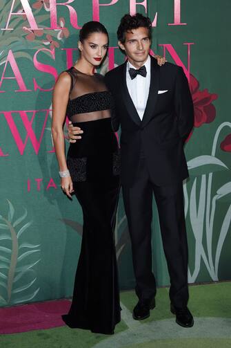 1176603277 MILAN, ITALY - SEPTEMBER 22: Gabrielle Caunesil and Riccardo Pozzoli attend the Green Carpet Fashion Awards during the Milan Fashion Week Spring/Summer 2020 on September 22, 2019 in Milan, Italy. (Photo by Stefania D'Alessandro/Getty Images)