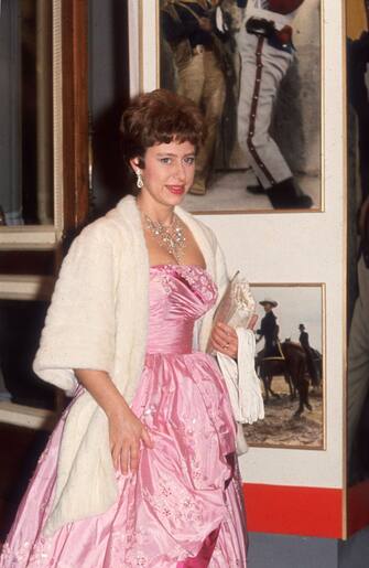 3226749 27th October 1960: Princess Margaret (1930 - 2002) attending the premiere of film 'The Alamo' at the Astoria in London. (Photo by Hulton Archive/Getty Images)
