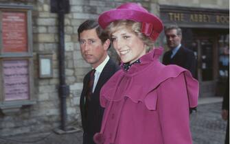 694916419 Prince Charles and the Princess of Wales (1961 - 1997, later Diana, Princess of Wales) at Westminster Abbey, London, for a centenary service for the Royal College Of Music, 28th February 1982. (Photo by Fox Photos/Hulton Archive/Getty Images)
