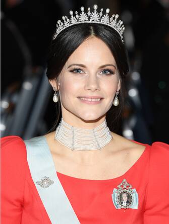 1080368872 STOCKHOLM, SWEDEN - DECEMBER 10: Princess Sofia of Sweden attend the Nobel Prize Banquet 2018 at City Hall on December 10, 2018 in Stockholm, Sweden. (Photo by Pascal Le Segretain/Getty Images)