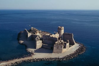 Aragonese citadel and castle of Le Castella, Island of Capo Rizzuto, Calabria, Italy.