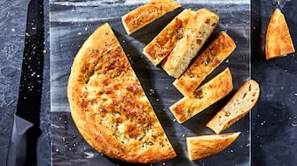 1074769870 WASHINGTON, DC- December 20: Focaccia photographed for Voraciously at The Washington Post via Getty Images in Washington, DC. (Photo by Stacy Zarin Goldberg for The Washington Post via Getty Images; food styling by Lisa Cherkasky for The Washington Post via Getty Images)
