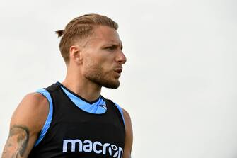 ROME, ITALY - MAY 18: Ciro Immobile SS Lazio during the SS Lazio training session at the Formello center on May 18, 2020 in Rome, Italy. (Photo by Marco Rosi/Getty Images)
