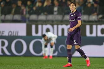 FLORENCE, ITALY - JANUARY 25: Federico Chiesa of ACF Fiorentina in action during the Serie A match between ACF Fiorentina and  Genoa CFC at Stadio Artemio Franchi on January 25, 2020 in Florence, Italy.  (Photo by Gabriele Maltinti/Getty Images)