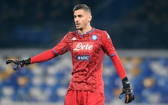 NAPLES, ITALY - JANUARY 26: Alex meret of SSC Napoli during the Serie A match between SSC Napoli and  Juventus at Stadio San Paolo on January 26, 2020 in Naples, Italy. (Photo by Francesco Pecoraro/Getty Images)