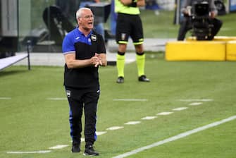 SampdoriaÕs head coach Claudio Ranieri reacts during the Italian serie A soccer match  Fc Inter and Uc Sampdoria  at Giuseppe Meazza stadium in Milan 21 June  2020.
ANSA / MATTEO BAZZI