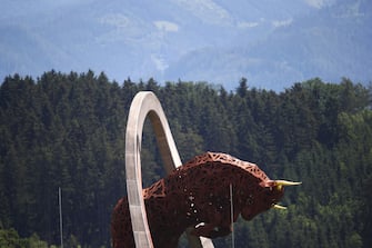 SPIELBERG, AUSTRIA - JULY 02: A general view of the Bull of Spielberg during previews for the F1 Grand Prix of Austria at Red Bull Ring on July 02, 2020 in Spielberg, Austria. (Photo by Bryn Lennon/Getty Images)