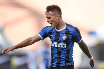 Inter vs Bologna - Serie A TIM 2019/2020 Foto LaPresse - Fabio Ferrari
05 Luglio 2020 Milano, Italia
Sport
Calcio
Inter vs Bologna - Campionato di calcio Serie A TIM 2019/2020 - Stadio San Siro di Milano.
Nella foto:Lautaro Martínez (F.C. Internazionale Milano);
Photo LaPresse - Fabio Ferrari
July 05, 2020 Milan, Italy
sport
soccer
Inter vs Bologna - Italian Football Championship League A TIM 2019/2020 - "San Siro" stadium.
In the pic:Lautaro Martínez (F.C. Internazionale Milano);