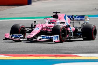 Racing Point's Mexican driver Sergio Perez steers his car during the Austrian Formula One Grand Prix race on July 5, 2020 in Spielberg, Austria. (Photo by Darko Bandic / POOL / AFP) (Photo by DARKO BANDIC/POOL/AFP via Getty Images)