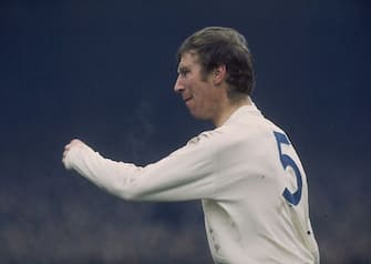 8 Apr 1972:  Jack Charlton of Leeds United in action during a division one match against Stoke. Mandatory Credit: Allsport