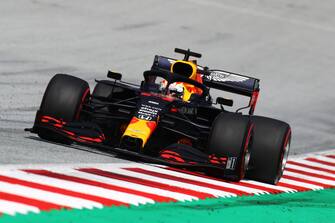 SPIELBERG, AUSTRIA - JULY 12: Max Verstappen of the Netherlands driving the (33) Aston Martin Red Bull Racing RB16 on track during the Formula One Grand Prix of Styria at Red Bull Ring on July 12, 2020 in Spielberg, Austria. (Photo by Mark Thompson/Getty Images)
