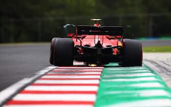 BUDAPEST, HUNGARY - JULY 18: Charles Leclerc of Monaco driving the (16) Scuderia Ferrari SF1000 on track during qualifying for the F1 Grand Prix of Hungary at Hungaroring on July 18, 2020 in Budapest, Hungary. (Photo by Mark Thompson/Getty Images)