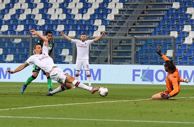 Sassuolo Milan Serie A Il Risultato Della Partita Della 35a Giornata Foto