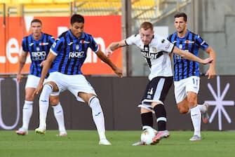PARMA, ITALY - JULY 28: Dejan Kulusevski of Parma Calcio in action during the Serie A match between Parma Calcio and Atalanta BC at Stadio Ennio Tardini on July 28, 2020 in Parma, Italy. (Photo by Alessandro Sabattini/Getty Images)