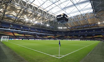GELSENKIRCHEN, GERMANY - AUGUST 05: A general view inside the stadium prior to the UEFA Europa League round of 16 single-leg match between FC Internazionale and Getafe CF at Arena AufSchalke on August 05, 2020 in Gelsenkirchen, Germany.  (Photo by Lars Baron/Getty Images)