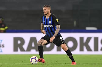 NAPLES, ITALY - MAY 19: Mauro Icardi of FC Internazionale in action during the Serie A match between SSC Napoli and FC Internazionale at Stadio San Paolo on May 19, 2019 in Naples, Italy. (Photo by Francesco Pecoraro/Getty Images)