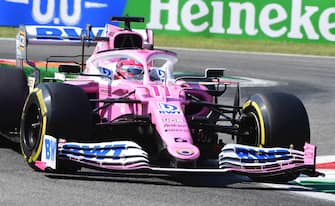 epa08648283 Mexican Formula One driver Sergio Perez of BWT Racing Point in action during the third practice session of the Formula One Grand Prix of Italy at the Monza race track, Monza, Italy 05 September 2020. The 2020 Formula One Grand Prix of Italy will take place on 06 September 2020.  EPA/JENIFER LORENZINI / POOL