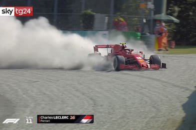 F1, flop Ferrari a Monza: errori e guasti, out Vettel e Leclerc. VIDEO