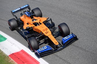 McLaren's Spanish driver Carlos Sainz Jr competes during the Italian Formula One Grand Prix at the Autodromo Nazionale circuit in Monza on September 6, 2020. (Photo by JENNIFER LORENZINI / POOL / AFP) (Photo by JENNIFER LORENZINI/POOL/AFP via Getty Images)