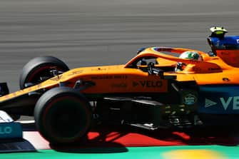 SCARPERIA, ITALY - SEPTEMBER 12: Lando Norris of Great Britain driving the (4) McLaren F1 Team MCL35 Renault during final practice for the F1 Grand Prix of Tuscany at Mugello Circuit on September 12, 2020 in Scarperia, Italy. (Photo by Bryn Lennon/Getty Images)