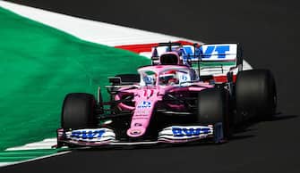 SCARPERIA, ITALY - SEPTEMBER 12: Sergio Perez of Mexico driving the (11) Racing Point RP20 Mercedes on track during qualifying for the F1 Grand Prix of Tuscany at Mugello Circuit on September 12, 2020 in Scarperia, Italy. (Photo by Bryn Lennon/Getty Images)