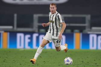 TURIN, ITALY - SEPTEMBER 20: Dejan Kulusevski of Juventus during the Serie A match between Juventus and UC Sampdoria at Allianz Stadium on September 20, 2020 in Turin, Italy. (Photo by Jonathan Moscrop/Getty Images)