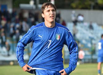 GORGONZOLA, ITALY - OCTOBER 06: Federico Chiesa during the Tournament Four Nations U 20 match between Italy and Poland at Gorgonzola stadium on October 06, 2016 in Gorgonzola, Italy. (Photo by Getty Images/Getty Images)