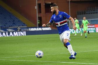 LORENZO TONELLI Sampdoria) durante Sampdoria vs LazioÂ , Campionato di Calcio Serie A in Genova, Italia, 17 ottobre 2020 (LM/Danilo Vigo / IPA/Fotogramma, Genova - 2020-10-17) p.s. la foto e' utilizzabile nel rispetto del contesto in cui e' stata scattata, e senza intento diffamatorio del decoro delle persone rappresentate