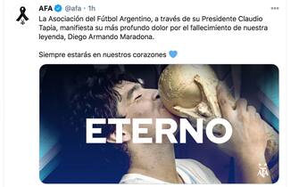 Diego Armando Maradona Cordoglio