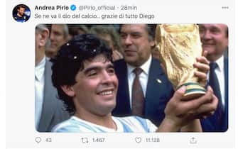 Diego Armando Maradona Cordoglio