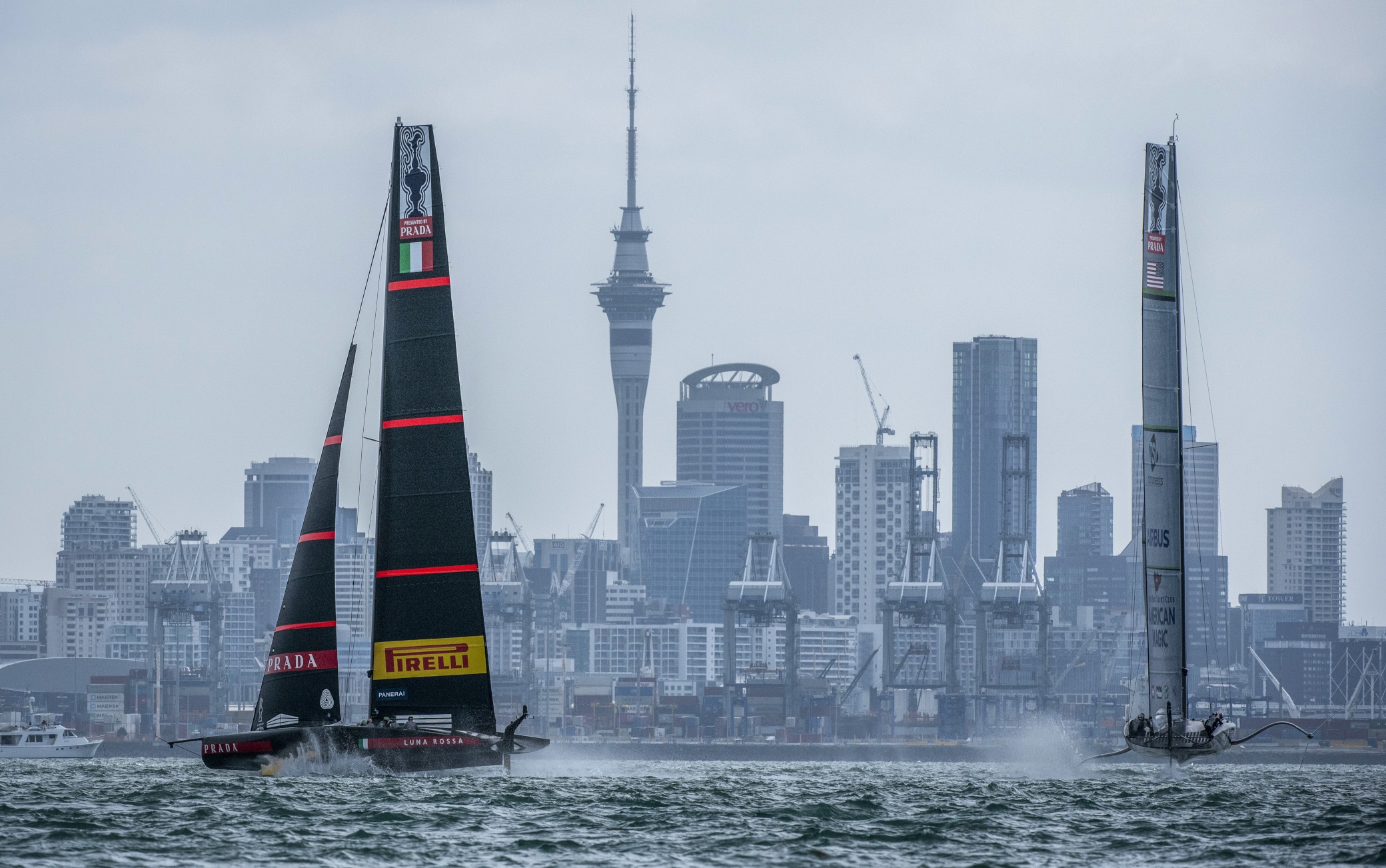 Luna Rossa in una foto di qualche giorno fa ad Auckland Luna Rossa, Prada Cup