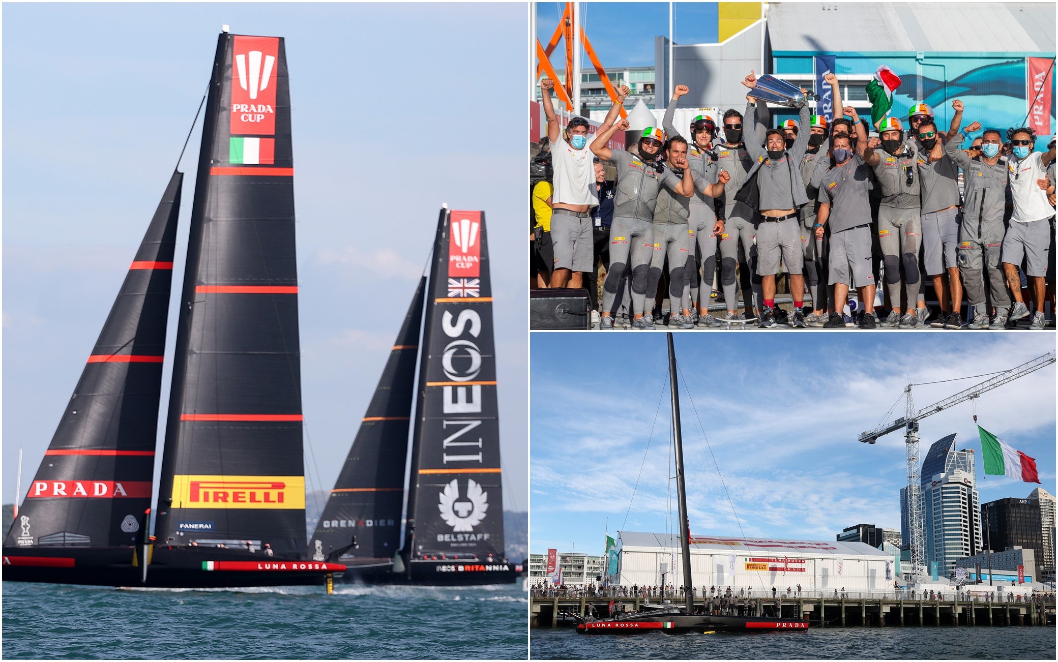 Luna Rossa batte Ineos, vince Prada Cup ed è in finale di Coppa America:  foto della festa | Sky TG24