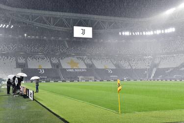 A interior view of the Juventus Stadium prior to the Italian Serie A soccer match Juventus FC vs SSC Napoli in Turin, Italy, 04 October 2020.&nbsp; ANSA/ALESSANDRO DI MARCO