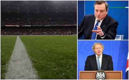 Calcio, nasce la Superlega: da Draghi a Johnson, tutte le reazioni
