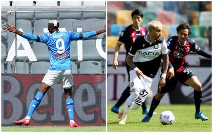 Serie A, Spezia-Napoli 1-4 e Udinese-Bologna 1-1: gol e highlights