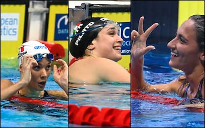 Europei nuoto: tre ori al femminile per Pilato, Panziera e Quadarella