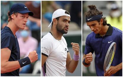 Tennis, Roland Garros: Musetti, Sinner e Berrettini volano agli ottavi